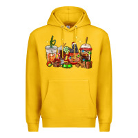Lemon Christmas coffee cups with Labrador Premium Hoodie - RanaPortraitStore