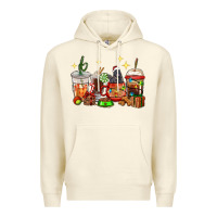 Sandshell Christmas coffee cups with Labrador Premium Hoodie - RanaPortraitStore