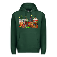Sports Green Christmas coffee cups with Labrador Premium Hoodie - RanaPortraitStore