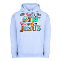 Pigment Grape Ice all i need is the gym and jesus Urban Hoodie - JahusDesignShop