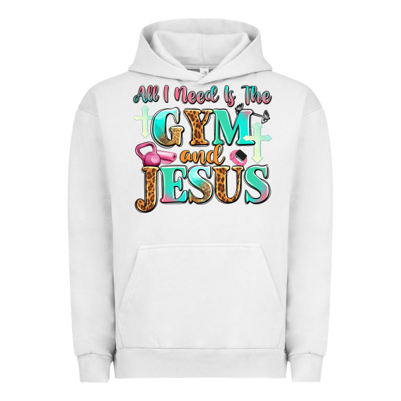 All I Need Is The Gym And Jesus Urban Hoodie by JahusDesignShop | Teevron
