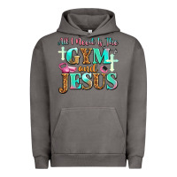 Pigment Tornado all i need is the gym and jesus Urban Hoodie - JahusDesignShop