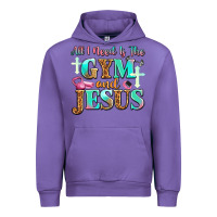 Tulip all i need is the gym and jesus Urban Hoodie - JahusDesignShop