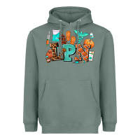 Sage lpn fall nurse with Heavyweight Hoodie - AdoDesignShop