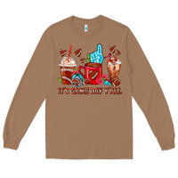 Toasted Coconut American Football Coffee Cup Long Sleeve Tee - FaDigitalArtStudio