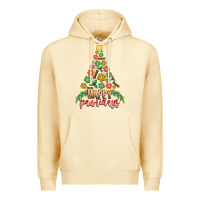 Pina Colada paw print christmas tree Premium Hoodie - CowhideDigitalArt