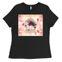 Black where flowers bloom so does hope Ladies Tee - TumblerDesignByShophia