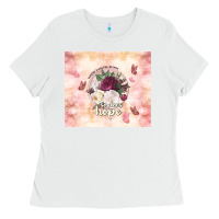 White where flowers bloom so does hope Ladies Tee - TumblerDesignByShophia