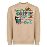 Mushroom i pretend coffee helps but i'm still a bitch Heavyweight Sweatshirt - Artiststas