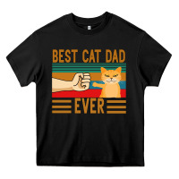 Black Best Cat Dad Ever Heavy Core Tee - Bettercallsaul