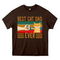 Chocolate Brown Best Cat Dad Ever Heavy Core Tee - Bettercallsaul