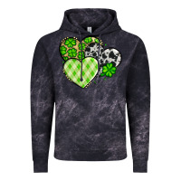 Cloud Black St. Patrick's Day cowhide hearts Vintage Hoodie - OliviaCreatesArt