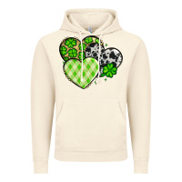 Vintage Artic St. Patrick's Day cowhide hearts Vintage Hoodie - OliviaCreatesArt