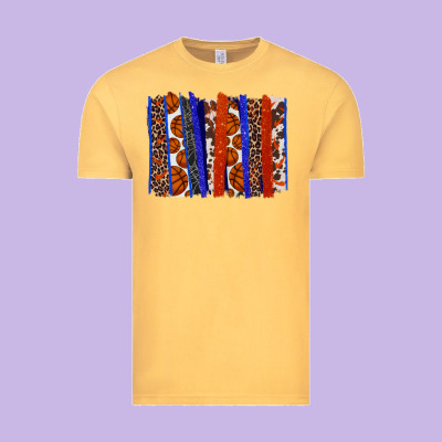 Basketball Brushstroke Vintage Tee Designed By Howdyjamesfarm