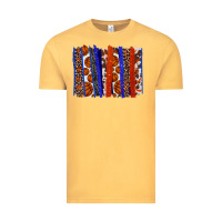 Vintage Mustard Basketball brushstroke Vintage Tee - HowdyJamesFarm