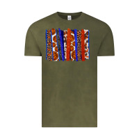 Vintage Olive Basketball brushstroke Vintage Tee - HowdyJamesFarm