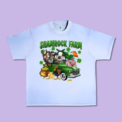 Shamrock Farm Urban Heavy Tee Designed By Cowgirlartshop