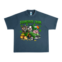 Midnight Navy Shamrock farm Urban Heavy Tee - CowGirlArtShop