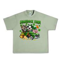 Oil Green Shamrock farm Urban Heavy Tee - CowGirlArtShop