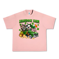 Salmon Shamrock farm Urban Heavy Tee - CowGirlArtShop