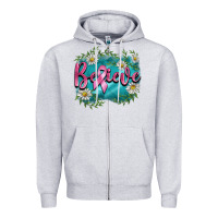 Heather Grey breast cancer believe Zipper Hoodie - BarkalooDesign
