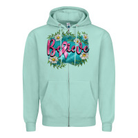 Seafoam breast cancer believe Zipper Hoodie - BarkalooDesign