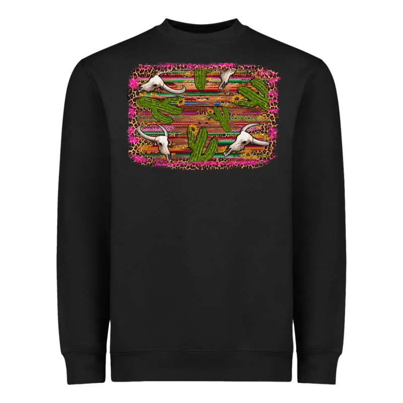 Cinco De Mayo Bullskull And Cactus Heavyweight Sweatshirt by Artiststas | Teevron