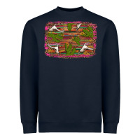 Navy cinco de mayo bullskull and cactus Heavyweight Sweatshirt - Artiststas