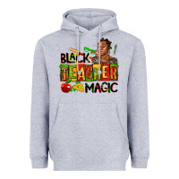 Heather Grey black teacher  magic Heavyweight Hoodie - AdoDesignShop