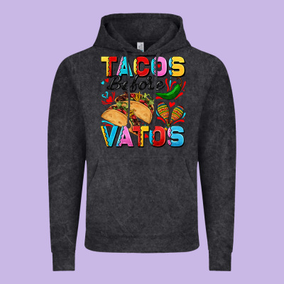Tacos Before Vatos Valentine's Day Vintage Hoodie Designed By Fadigitalartstudio