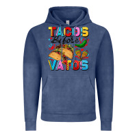Vintage Denim Tacos before Vatos Valentine's Day Vintage Hoodie - FaDigitalArtStudio