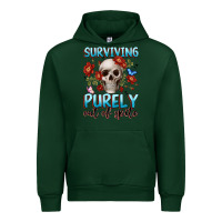 Forest Green surviving purely out of spite Urban Hoodie - JahusDesignShop