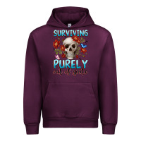 Mauve Wine surviving purely out of spite Urban Hoodie - JahusDesignShop