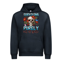 Navy surviving purely out of spite Urban Hoodie - JahusDesignShop