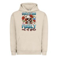 Pigment French Oak surviving purely out of spite Urban Hoodie - JahusDesignShop