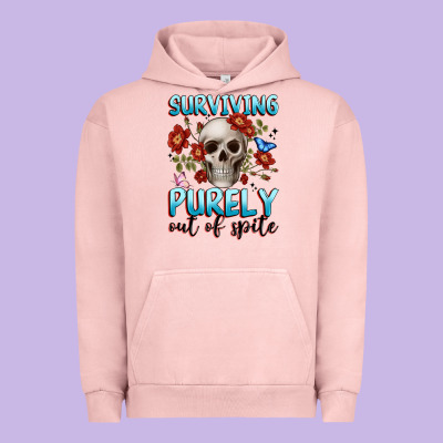 Surviving Purely Out Of Spite Urban Hoodie Designed By Jahusdesignshop