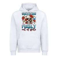 White surviving purely out of spite Urban Hoodie - JahusDesignShop