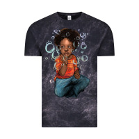 Cloud Black Afro black boy Vintage Tee - HowdyJamesFarm