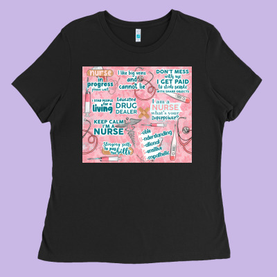 Funny Nurse Ladies Tee Designed By Tumblerdesignbyshophia