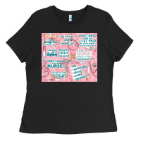 Black funny nurse Ladies Tee - TumblerDesignByShophia