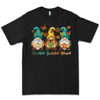 Black Thankful grateful blessed Premium Tee - NancyCooperArtShop