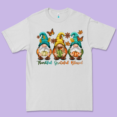 Thankful Grateful Blessed Premium Tee Designed By Nancycooperartshop