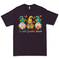 Plum Thankful grateful blessed Premium Tee - NancyCooperArtShop