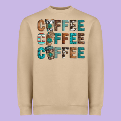Coffee Heavyweight Sweatshirt Designed By Artiststas