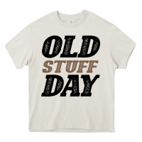 Cream National Old Stuff Day Funny Gift Heavy Core Tee - Bettercallsaul