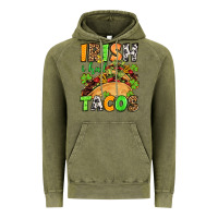 Vintage Olive St. Patrick's Irish i had tacos Vintage Hoodie - OliviaCreatesArt