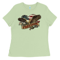 Matcha Freedom America Eagle 4th of july Ladies Tee - HowdyJamesFarm