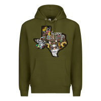 Army Green Happy Easter Texas Premium Hoodie - CowhideDigitalArt