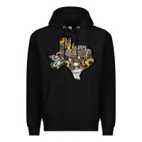 Black Happy Easter Texas Premium Hoodie - CowhideDigitalArt