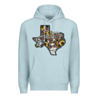 Blue Mist Happy Easter Texas Premium Hoodie - CowhideDigitalArt